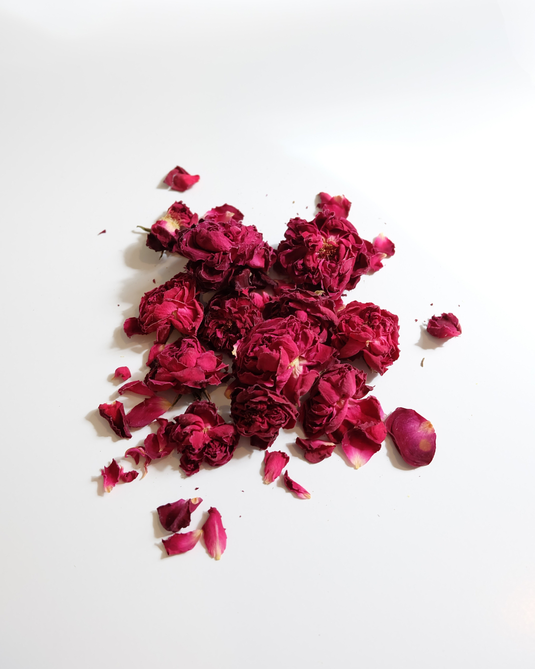 Red Damask Rose Whole Flower Tea Pouch