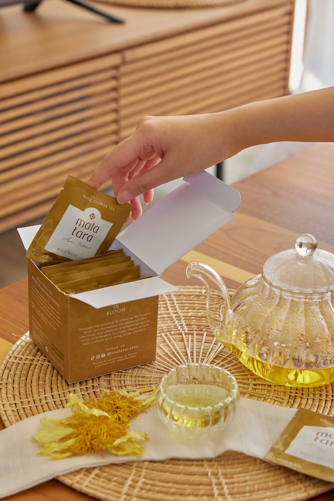 lily flower tea Water Lily Whole Flower Tea Box