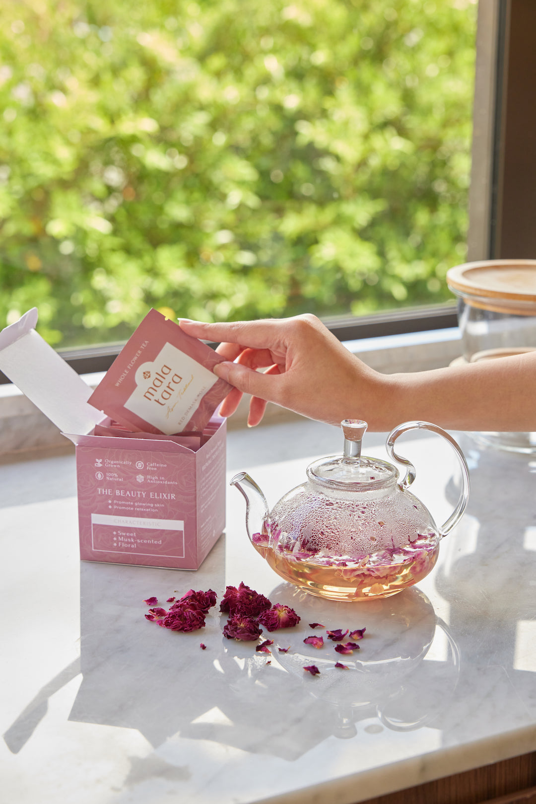 DAMASK ROSE FLOWER TEA