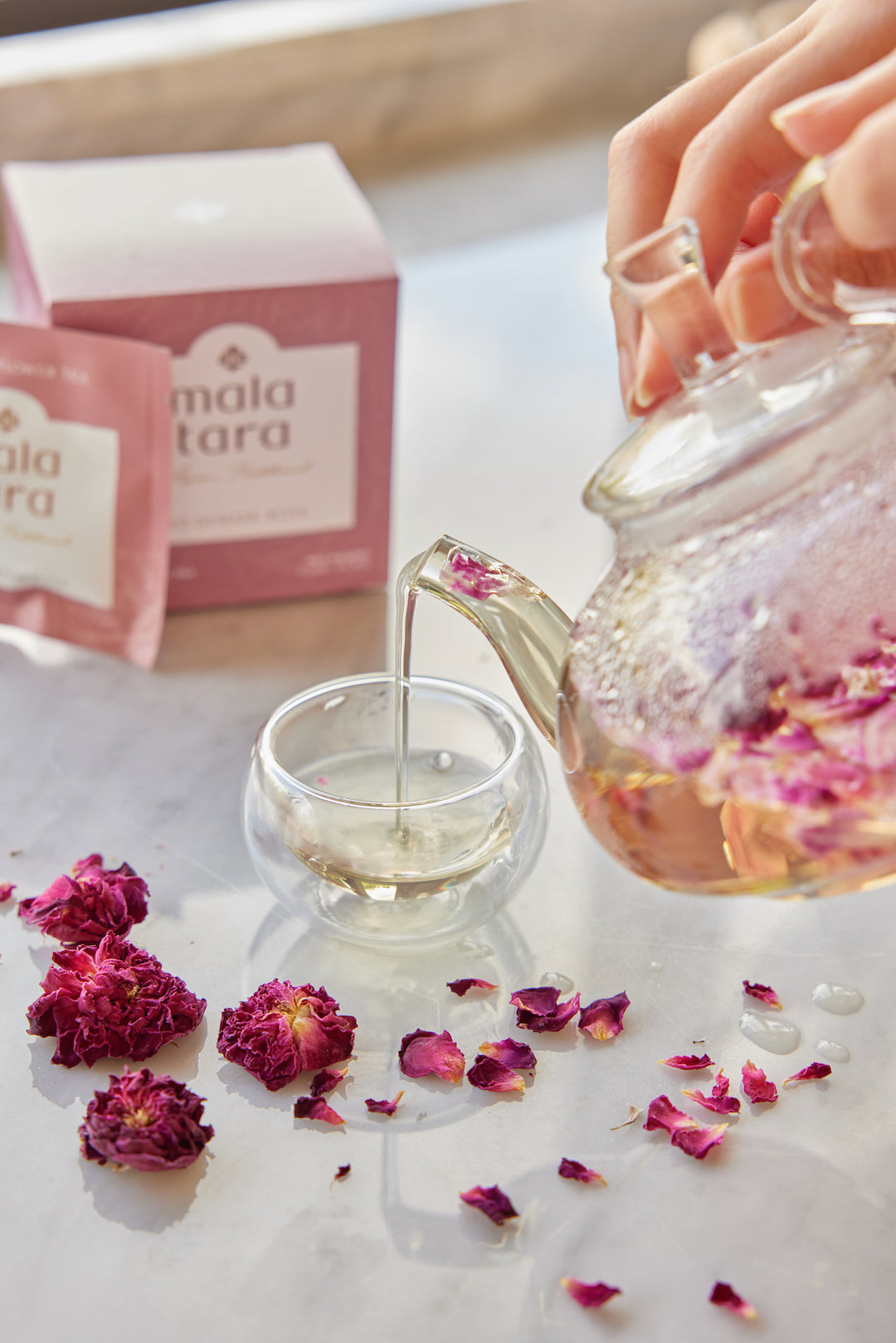 DAMASK ROSE FLOWER TEA